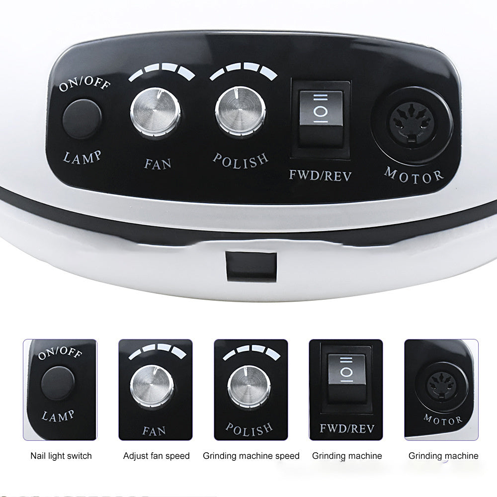 JMT-965322 3-in-1 Multifunctional Nail Lamp - AC110-240V, 295x230x100MM