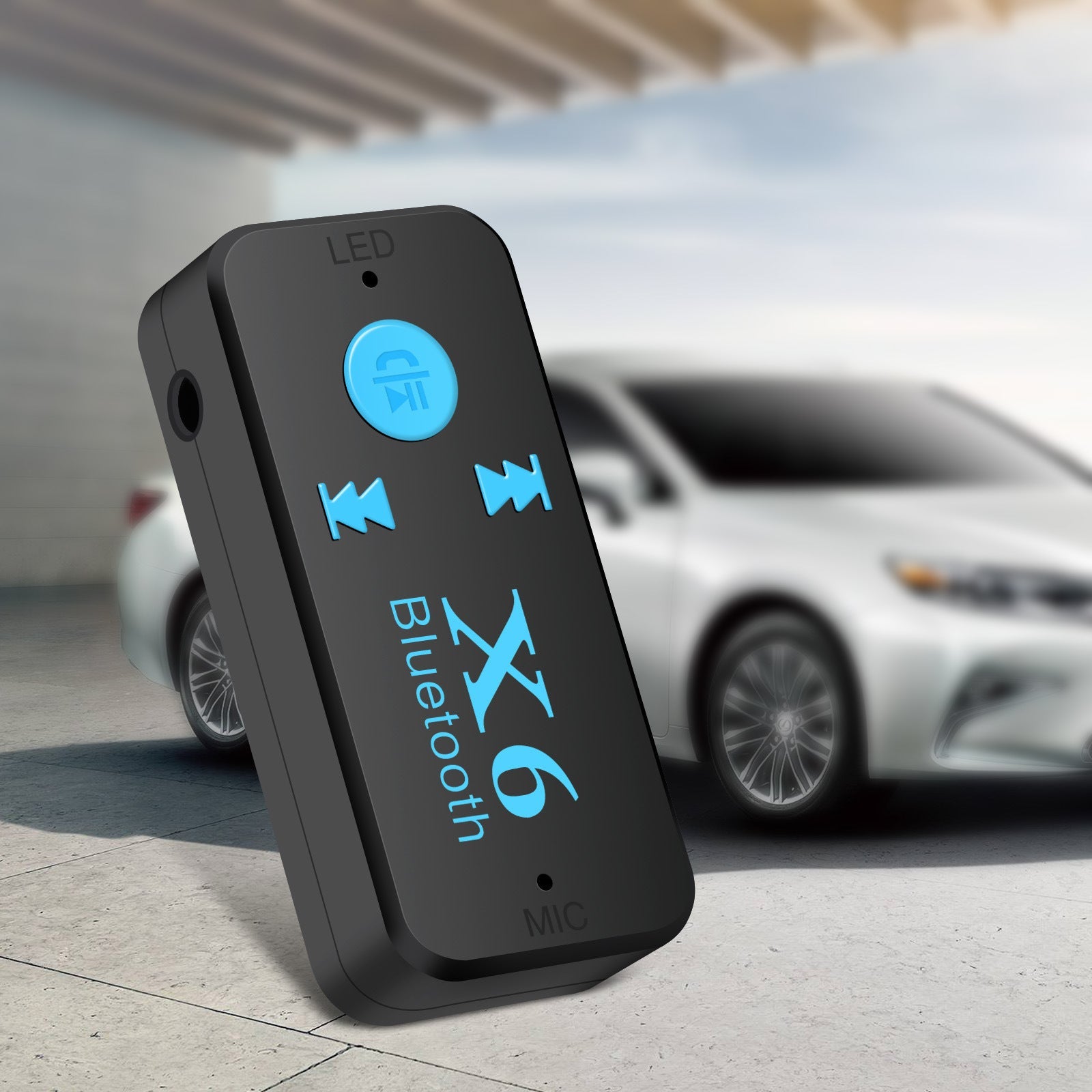 JMT-965514 Bluetooth Car Music Receiver with TF Card Reader & Hands-Free Speaker Function