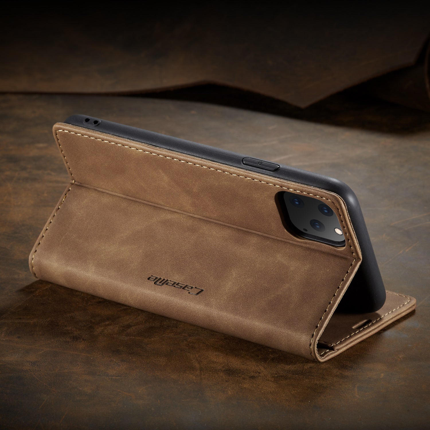 JMT-965706 Flip Phone Case for iPhone Models with PU and TPU Material