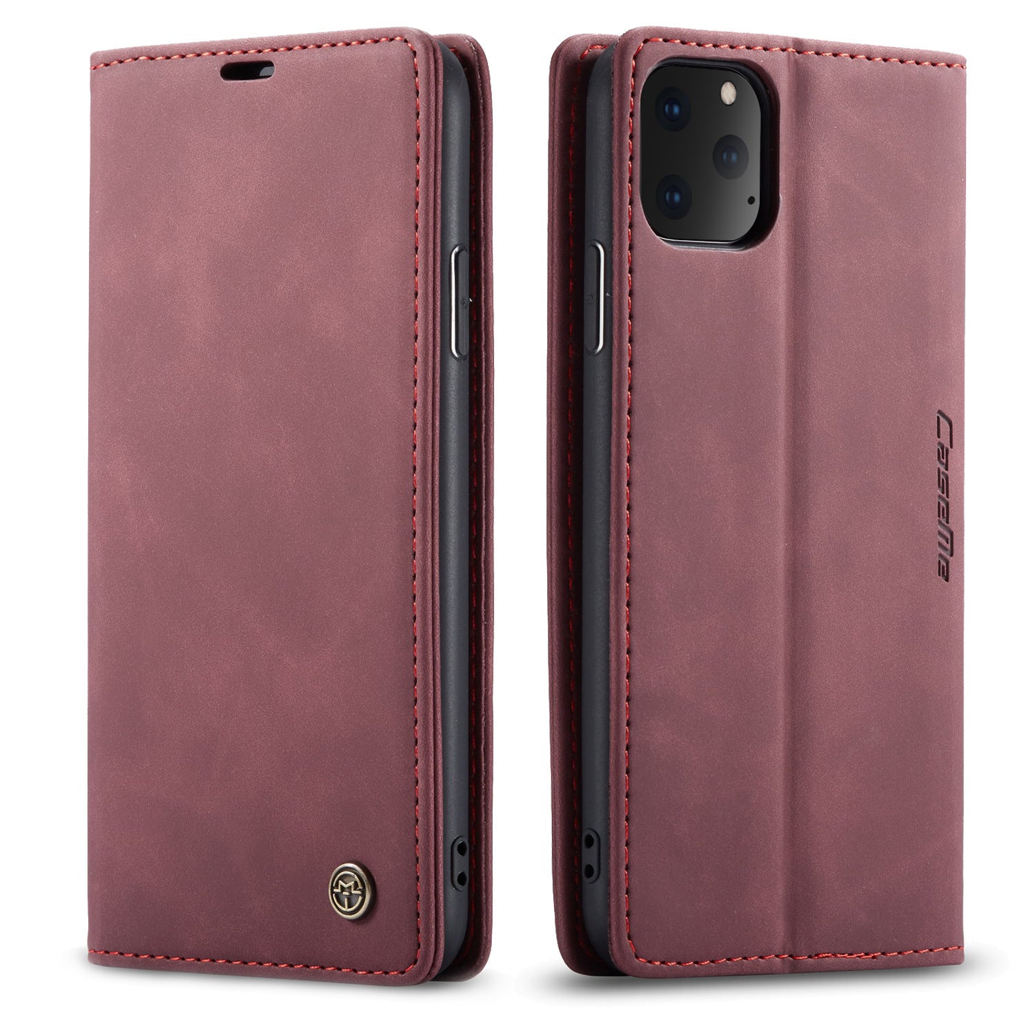 JMT-965706 Flip Phone Case for iPhone Models with PU and TPU Material