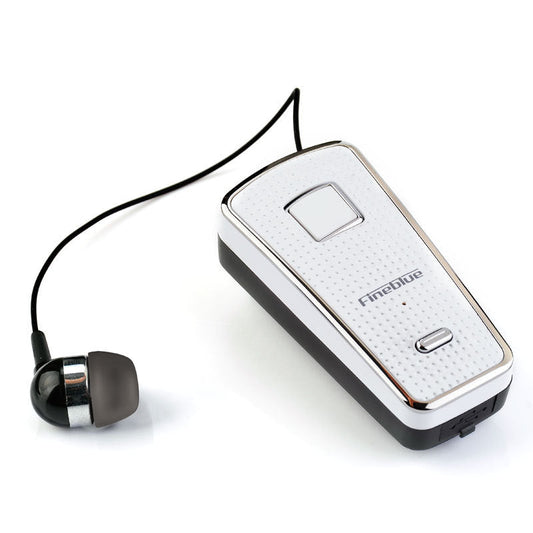 JMT-966154 Retractable Bluetooth Headset with V5.0, 10 Hours Talk Time, Black/White Colors