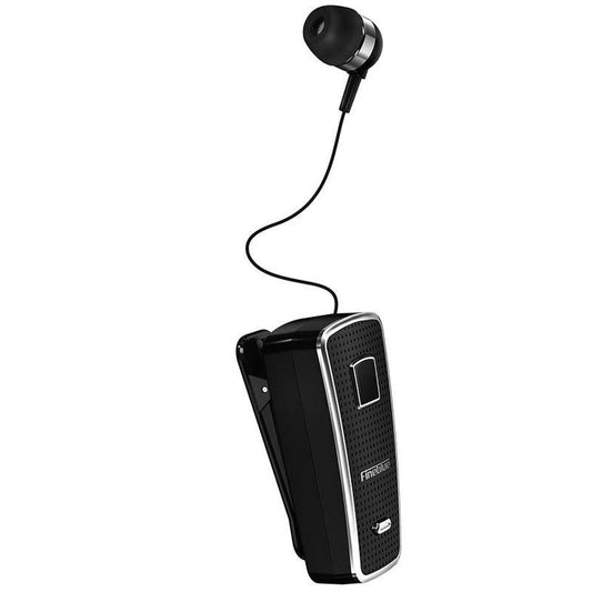 JMT-966154 Retractable Bluetooth Headset with V5.0, 10 Hours Talk Time, Black/White Colors