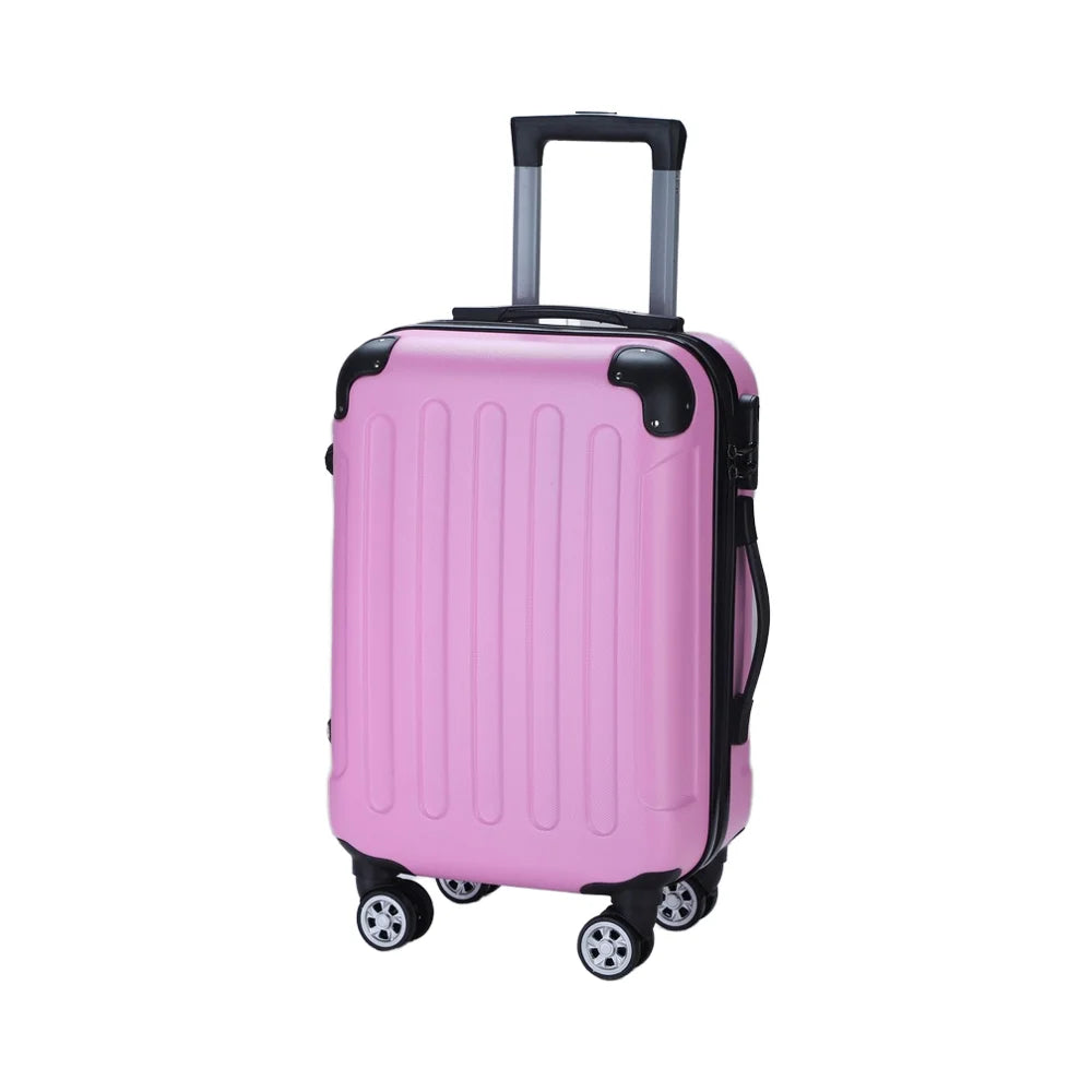 JMT-966218 3-Piece Soft Luggage Set with Tote Bag and Zipper Pouch for Travel