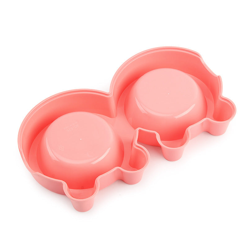 JMT-966346 Stainless Steel Cartoon Pet Bowl for Small and Medium Dogs and Cats – Available in Blue, Pink, and Green