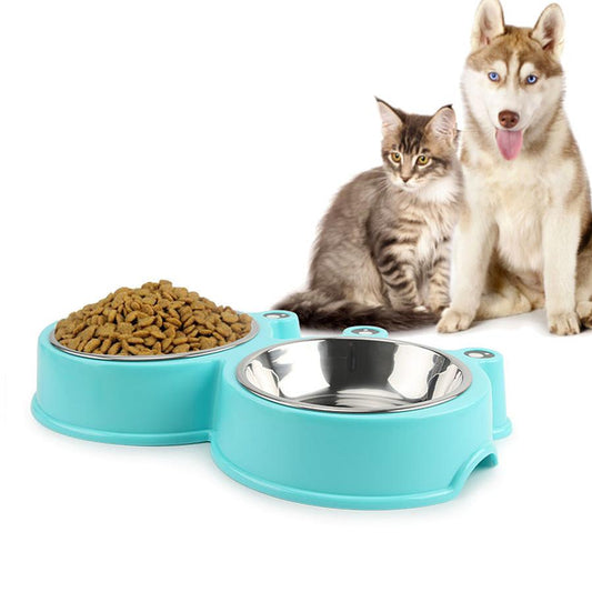 JMT-966346 Stainless Steel Cartoon Pet Bowl for Small and Medium Dogs and Cats – Available in Blue, Pink, and Green