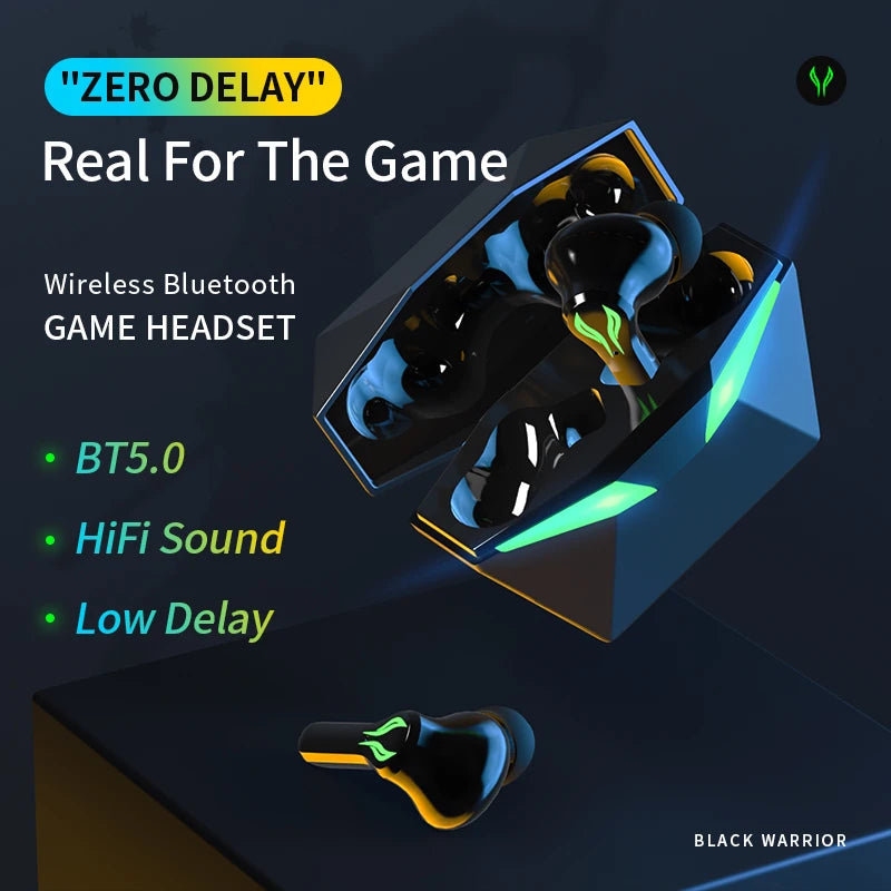 JMT-966346 Wireless Noise-Cancelling TWS Earbuds with Stereo Sound and Long Standby for Gaming
