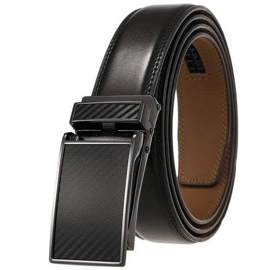 JMT-966922 Luxury Automatic Leather Belt with Belt Buckles for Men - Model Ly33-30016
