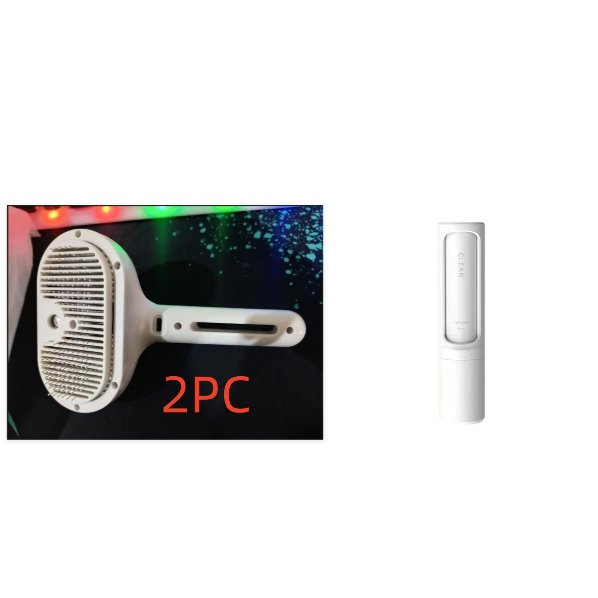 JMT-967562 Self-Cleaning Pet Grooming Brush with Misting Function for Dogs and Cats - Dematting Tool and Hair Remover