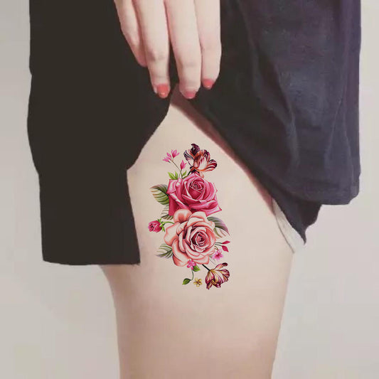 JMT-967626 Large Floral Temporary Body Tattoo - 21 cm x 14.8 cm