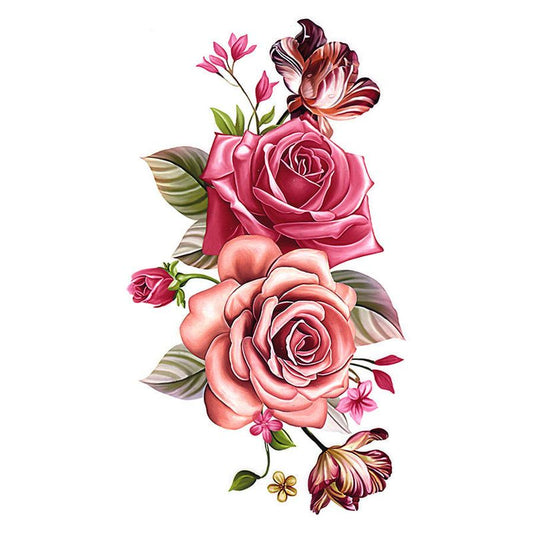 JMT-967626 Large Floral Temporary Body Tattoo - 21 cm x 14.8 cm