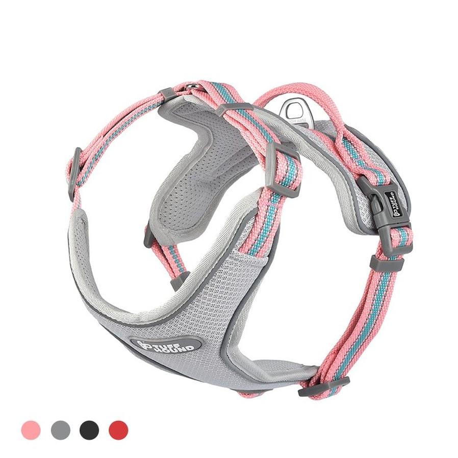 JMT-967818 Adjustable Nylon Dog Chest Strap with Traction Rope – Sizes S to XL