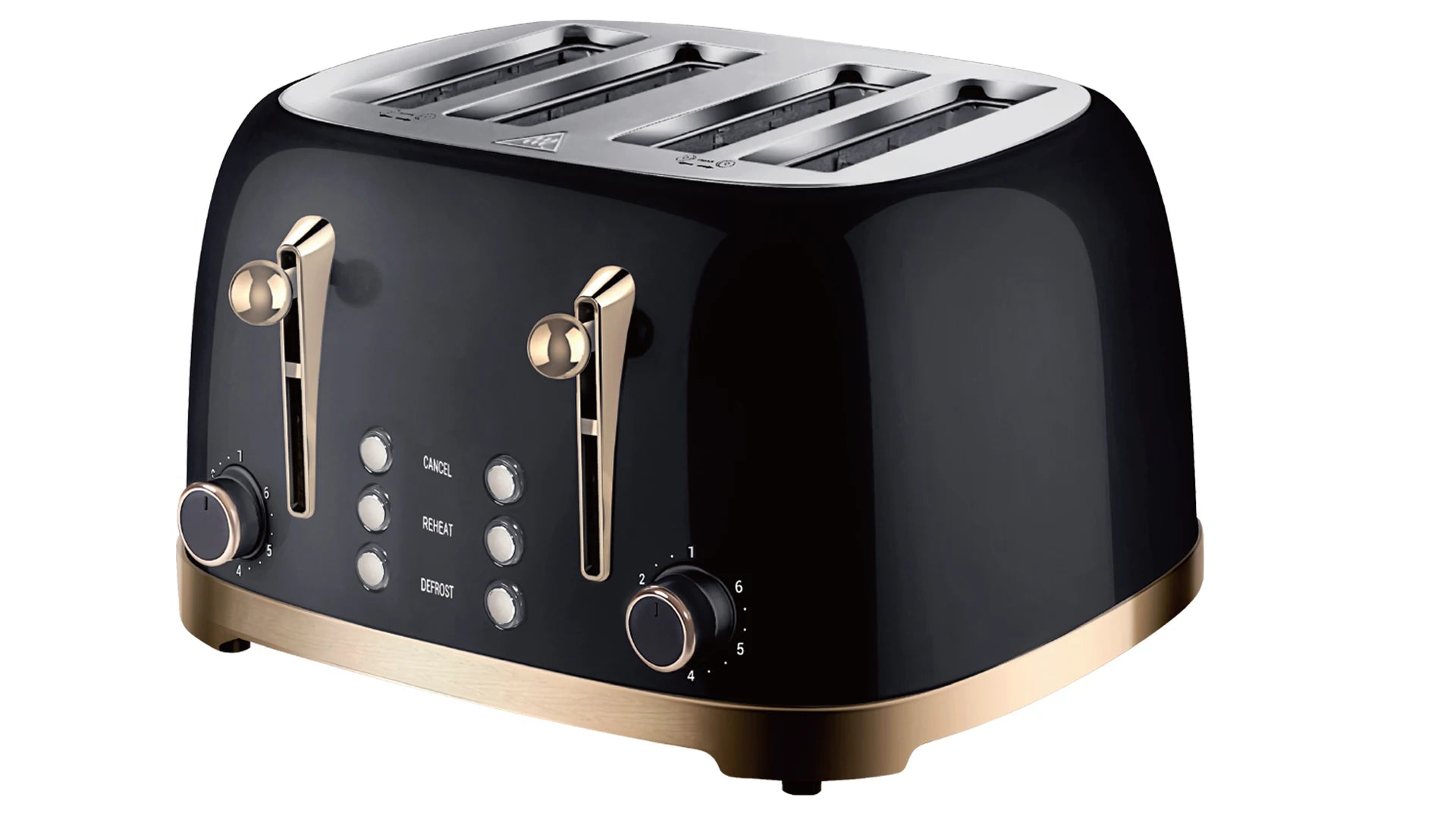 JMT-968138 Retro Stainless Steel 4-Slice Electric Pop-Up Toaster with Grill Function