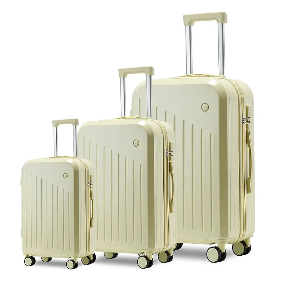 JMT-968202 ABS Cabin Trolley Luggage Set - Lightweight Carry-on Suitcases in 20, 24, and 28 Inches