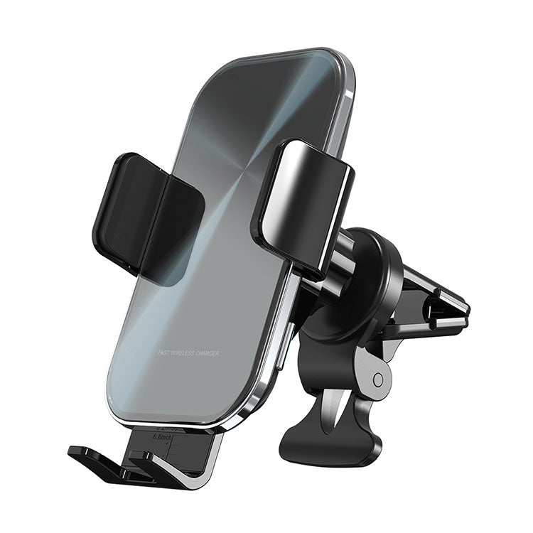 JMT-968330 Wireless Fast Charging Car Air Outlet Holder with Intelligent Metal Detection