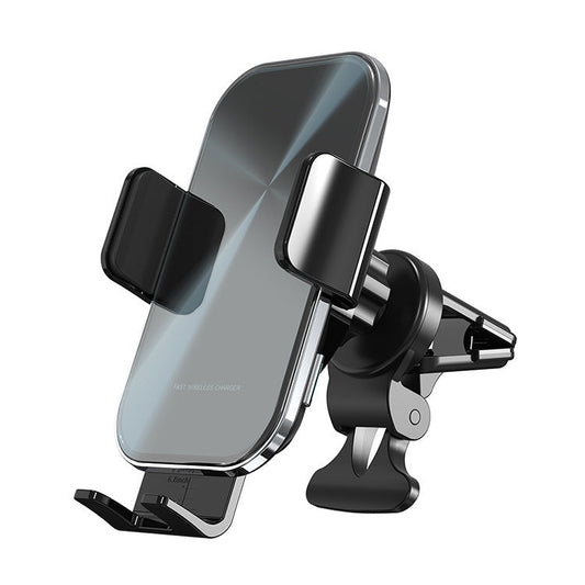 JMT-968330 Wireless Fast Charging Car Air Outlet Holder with Intelligent Metal Detection