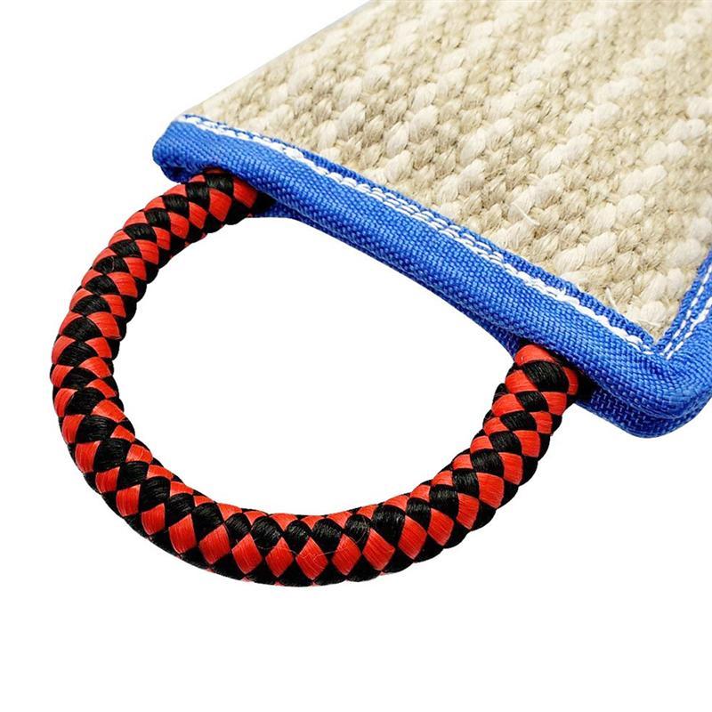 JMT-968458 Hemp Three-Ring Bite Pillow for Dog Training - Durable Linen Material