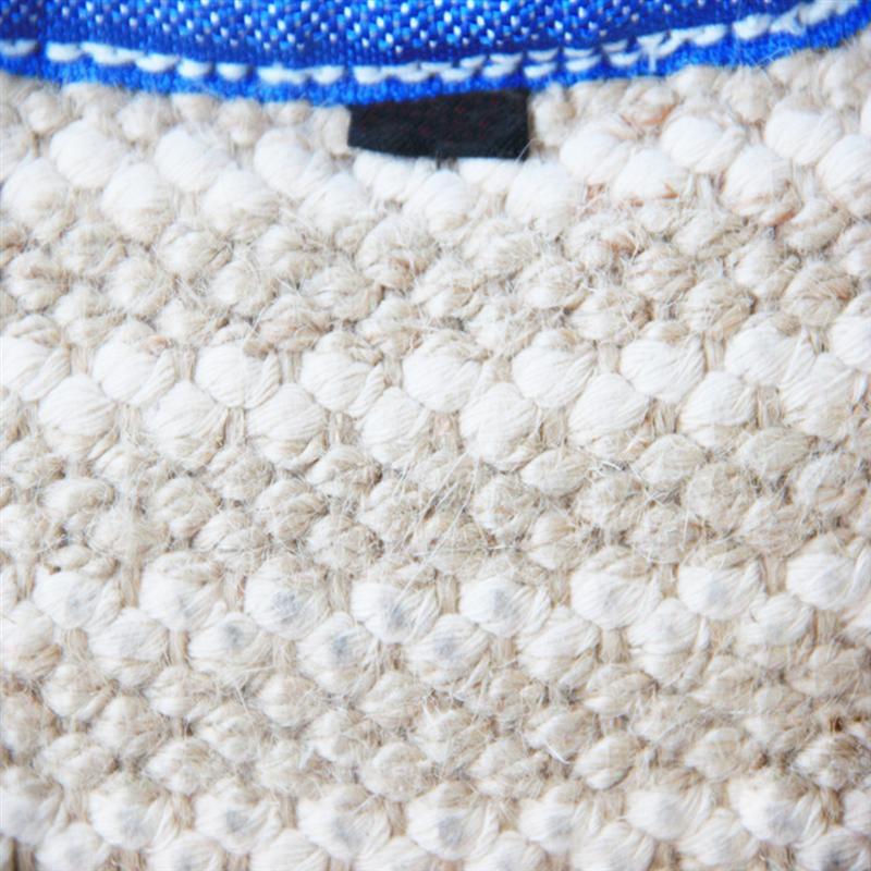 JMT-968458 Hemp Three-Ring Bite Pillow for Dog Training - Durable Linen Material