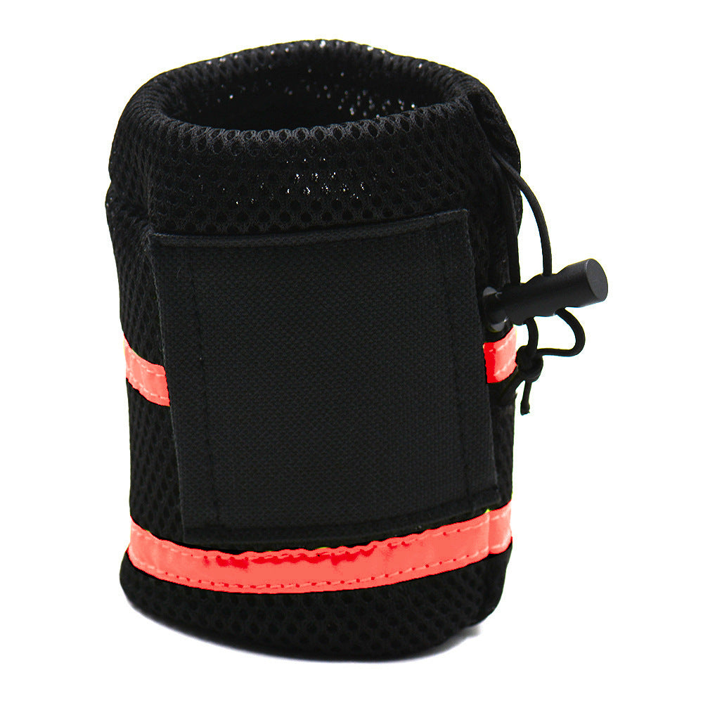 JMT-968970 Reflective Nylon Pet Traction Set in Orange - Adjustable Length 125-210cm & Waist 78-110cm