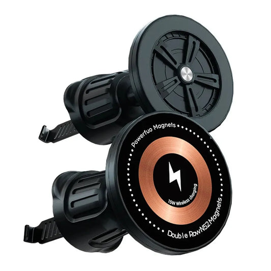 JMT-969290 15W Qi Fast Charging Car Mount for Phones and Tablets - Universal Vents Holder