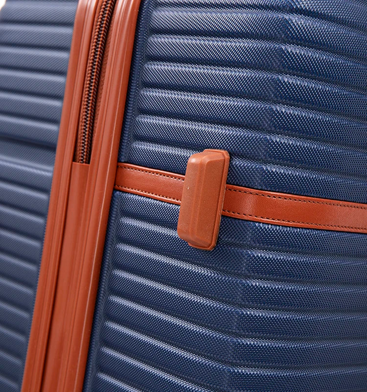 JMT-969354 Vintage Style ABS Trolley Luggage Set with Customisable Tag - 3 Pieces