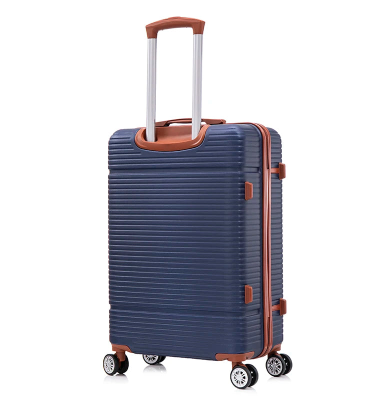 JMT-969354 Vintage Style ABS Trolley Luggage Set with Customisable Tag - 3 Pieces