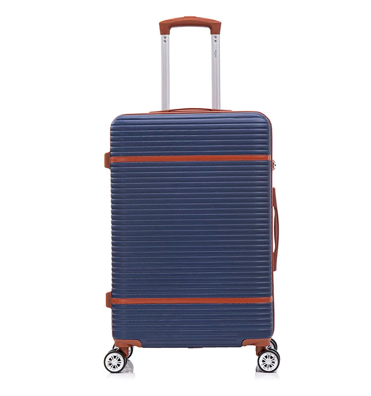 JMT-969354 Vintage Style ABS Trolley Luggage Set with Customisable Tag - 3 Pieces