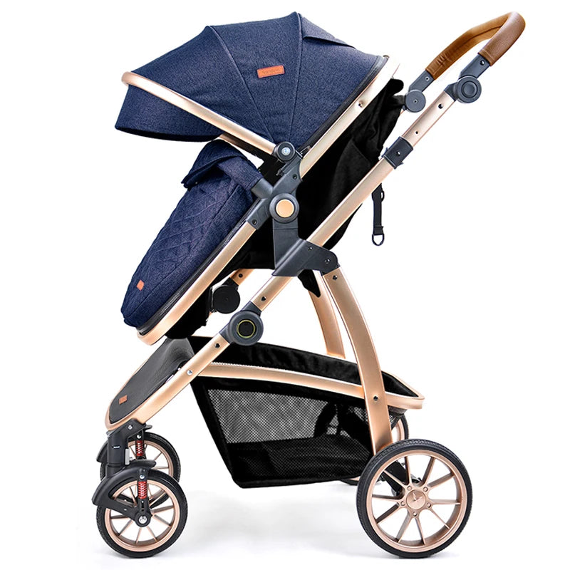 JMT-969482 3 in 1 Foldable Aluminium Alloy Stroller with Car Seat - Lightweight Travel Pram for Newborns