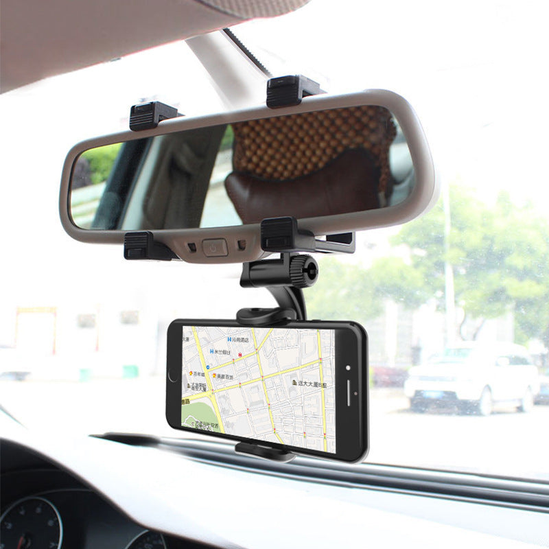 JMT-969482 Universal Car Rearview Mirror Phone Holder for Safe Driving