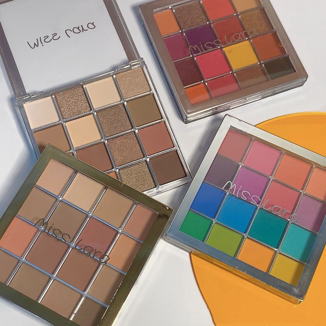 JMT-969610 Colorful Starry Sky 16-Color Matte Eyeshadow Palette with Red Shades