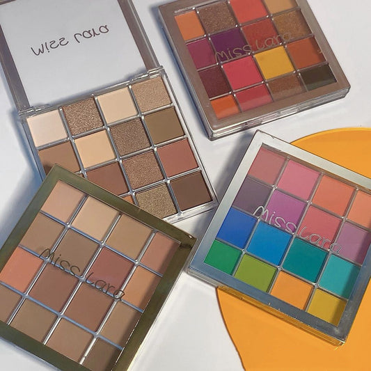 JMT-969610 Colorful Starry Sky 16-Color Matte Eyeshadow Palette with Red Shades