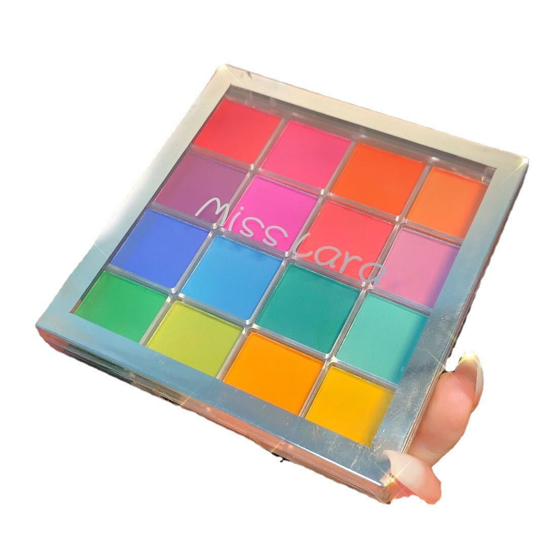 JMT-969610 Colorful Starry Sky 16-Color Matte Eyeshadow Palette with Red Shades