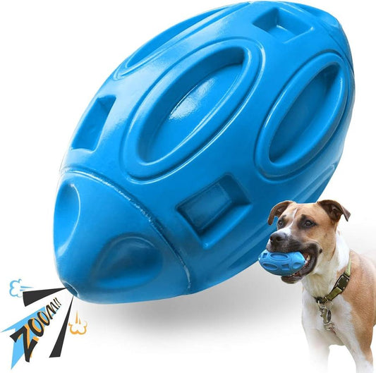 JMT-969610 Durable Rubber Puppy Chew Ball with Squeaker for Aggressive Chewers - Ideal for Medium and Large Dogs