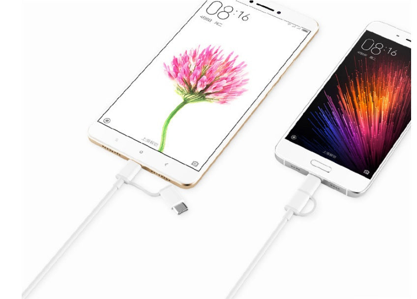 JMT-969802 High-Speed 1m 2-in-1 Charging Cable for Android Devices