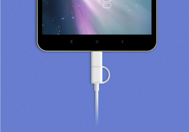 JMT-969802 High-Speed 1m 2-in-1 Charging Cable for Android Devices