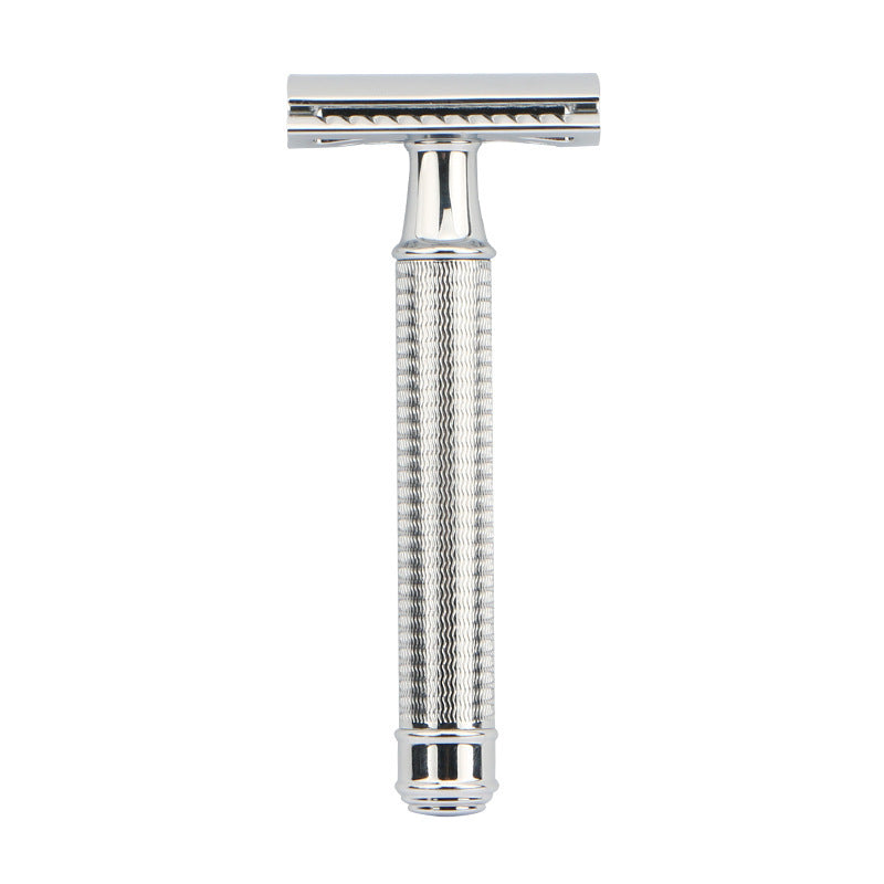 JMT-969866 Durable Manual Shaver with 10 Double-Sided Blades, Zinc Alloy Cutter Head and Copper Handle