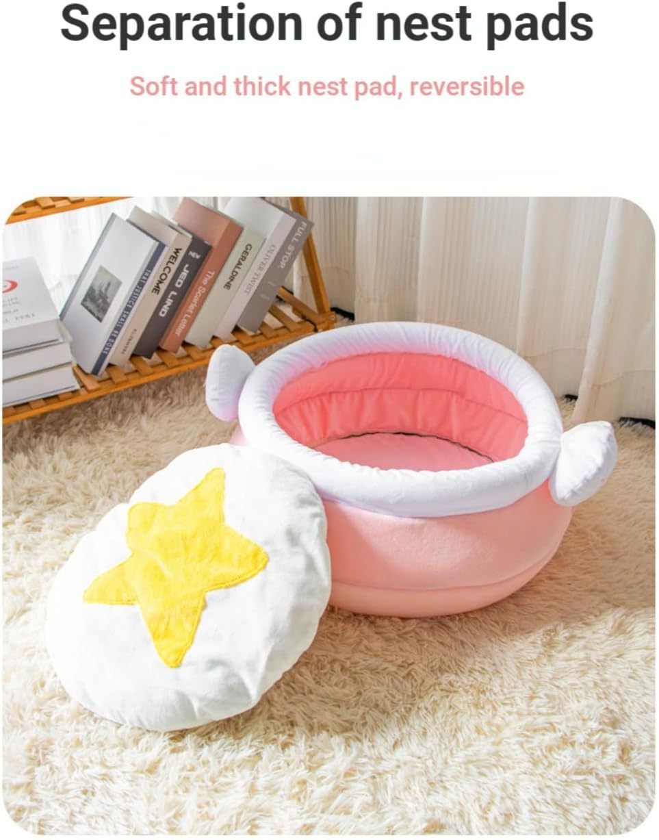JMT-969930 Cozy Cat Nest in Honey Pot Shape – Soft and Warm Bed for Small Pets
