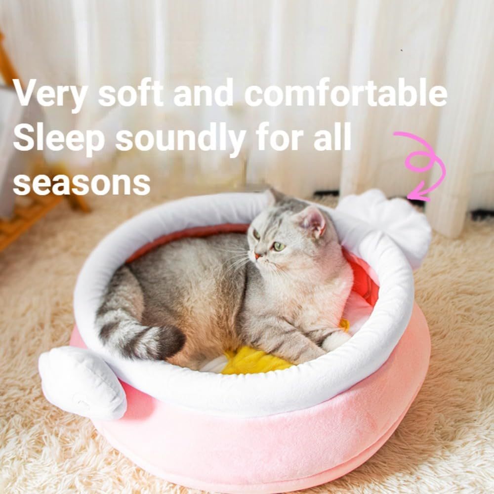JMT-969930 Cozy Cat Nest in Honey Pot Shape – Soft and Warm Bed for Small Pets