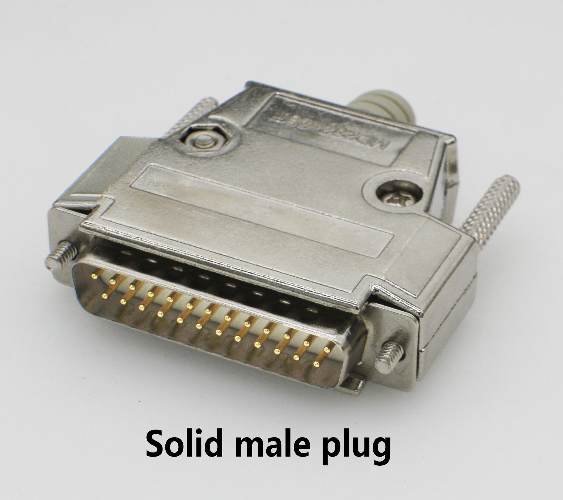 JMT-969930 Industrial-Grade DB25 Male and Female Connector, Gold-Plated, Metal Shielding, 25-Pin Dual Row Plug/Socket