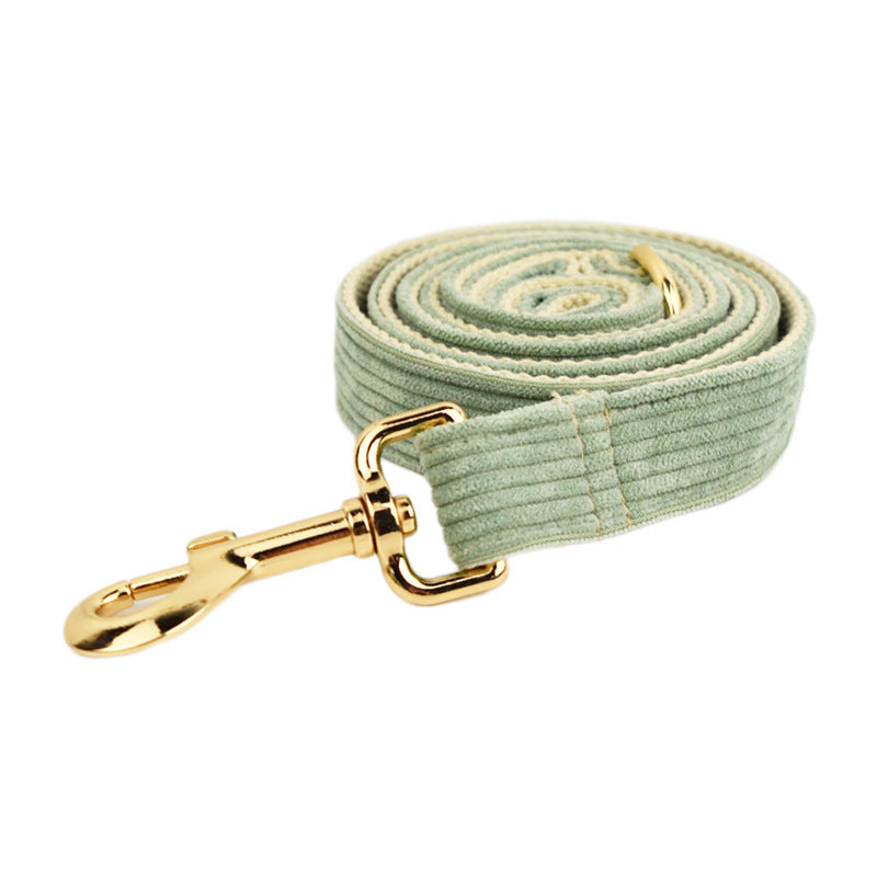 JMT-970122 Soft Fabric Velvet Dog Collar with Accessories for XS to XL Sizes