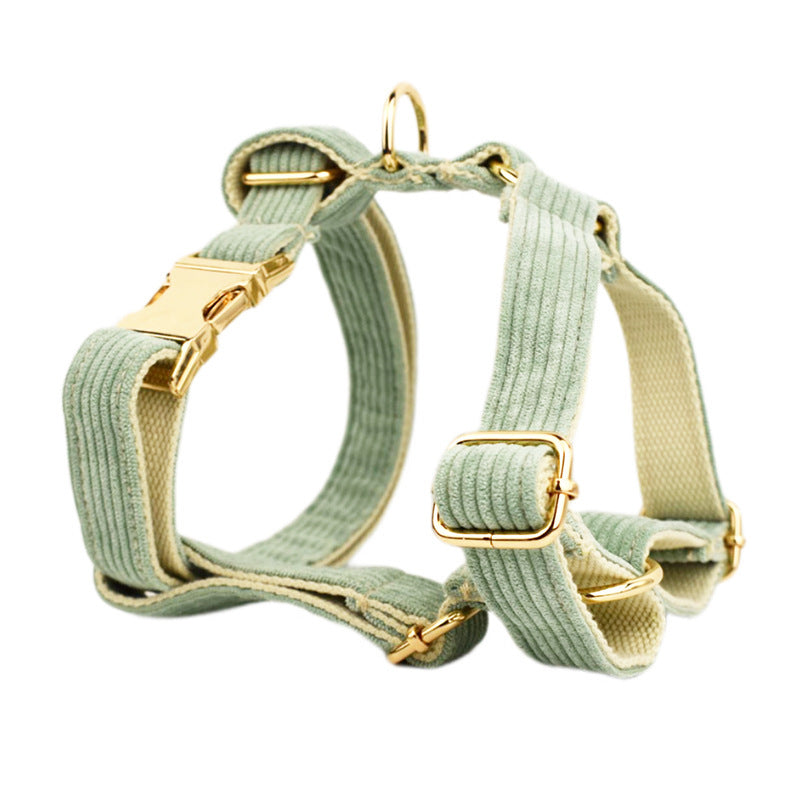 JMT-970122 Soft Fabric Velvet Dog Collar with Accessories for XS to XL Sizes