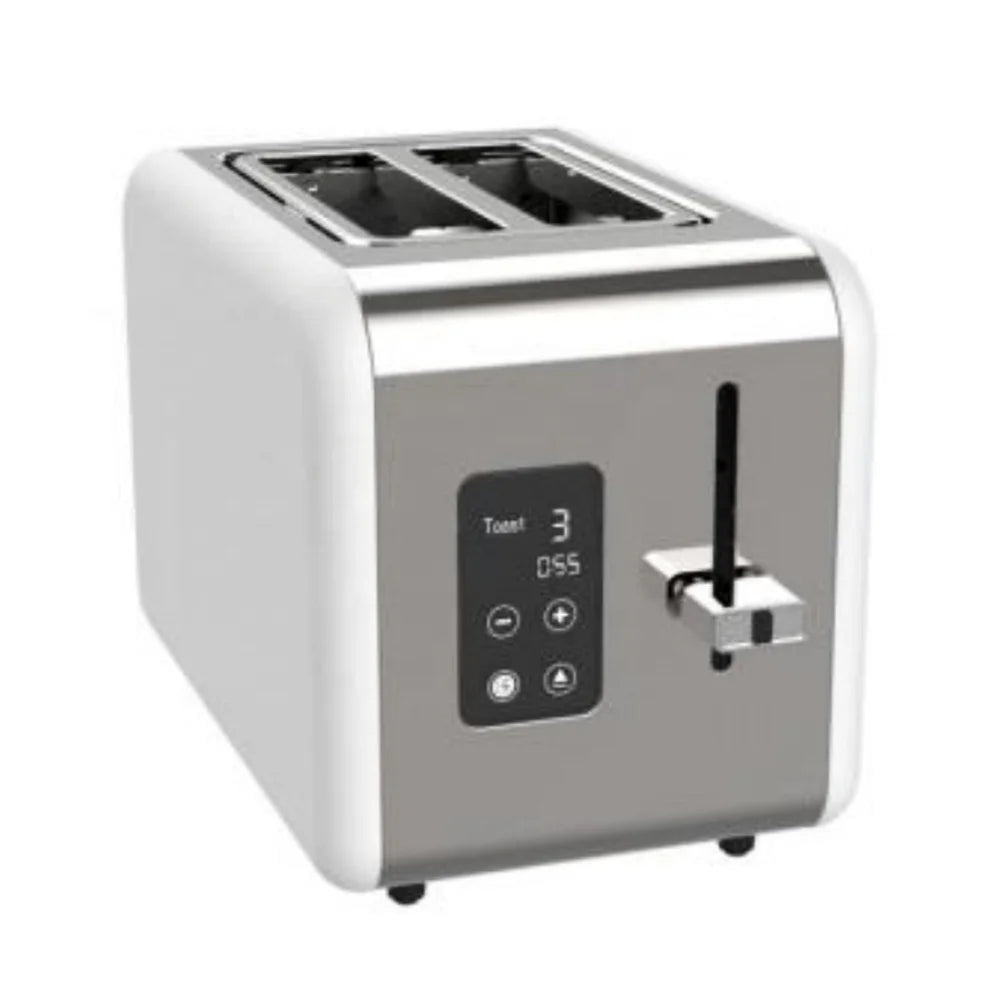 JMT-970442 Blue Portable Electric Bread Toaster for 2 Slices with Touch Screen Control and Removable Crumb Tray