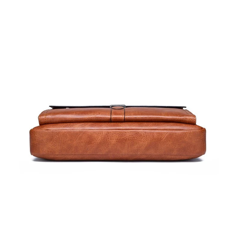 JMT-970442 Custom PU Leather Business Briefcase - Large Capacity Single Shoulder Messenger Bag for Laptops