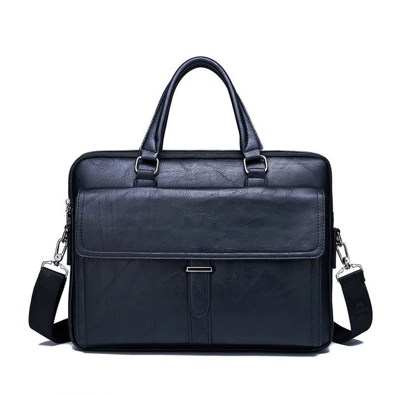 JMT-970442 Custom PU Leather Business Briefcase - Large Capacity Single Shoulder Messenger Bag for Laptops