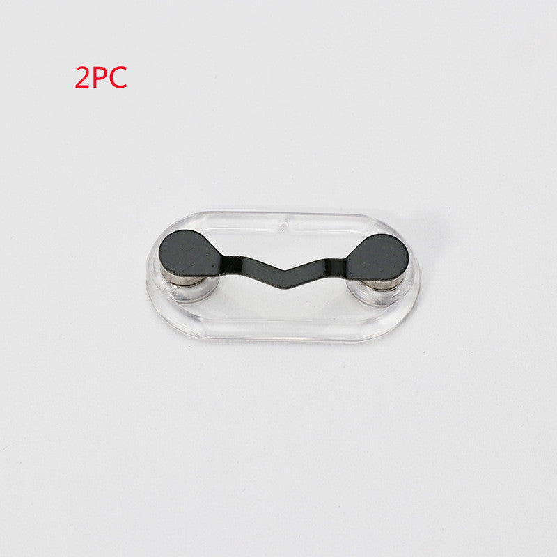 JMT-970634 Magnetic Glasses Holder in Black and Silver – Creative Travel Storage Solution