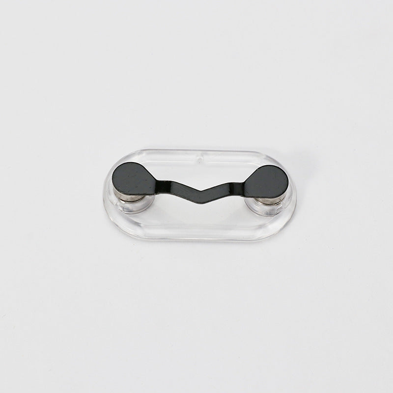 JMT-970634 Magnetic Glasses Holder in Black and Silver – Creative Travel Storage Solution