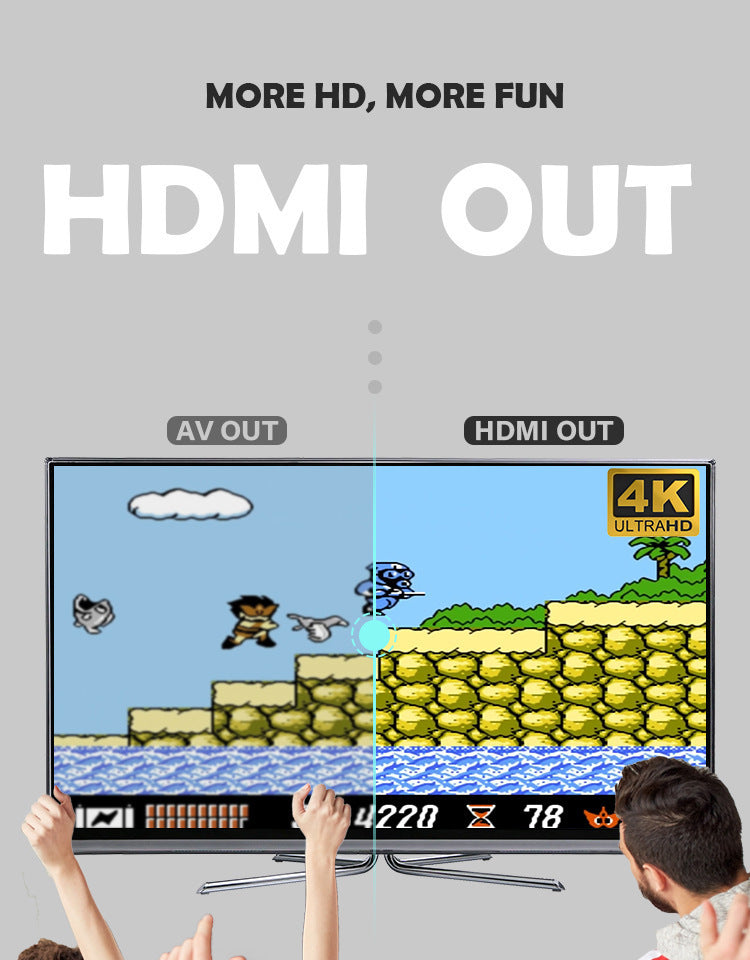 JMT-970890 HD Game Console with 568 Classic Games and Wireless Controller for One or Two Players