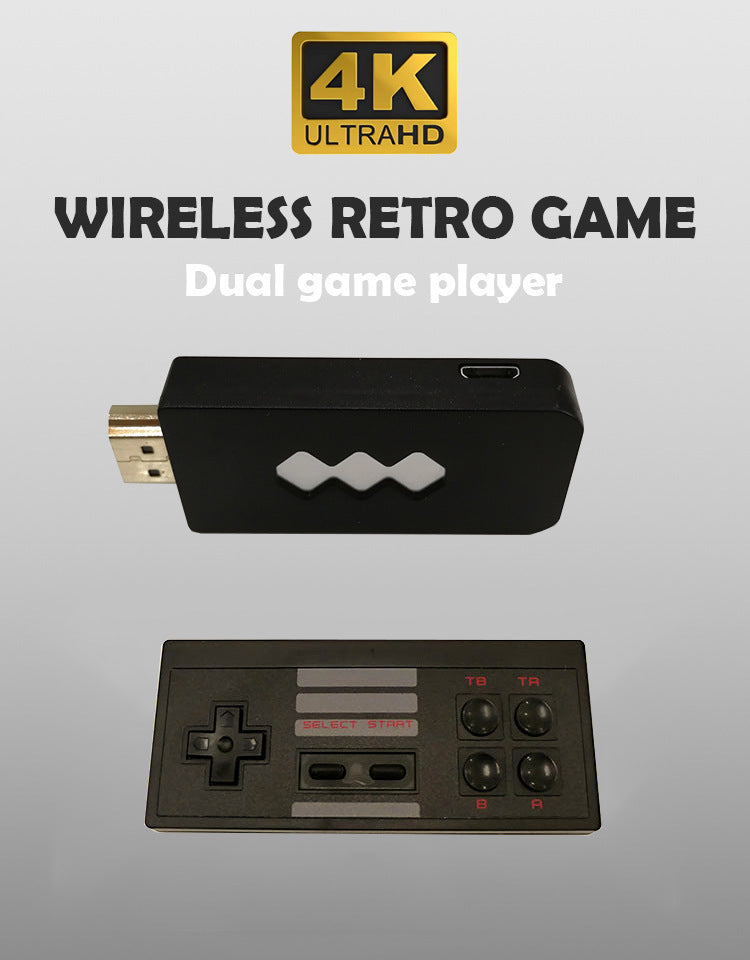 JMT-970890 HD Game Console with 568 Classic Games and Wireless Controller for One or Two Players