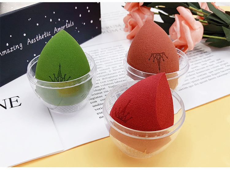 JMT-971210 Starry Sky Makeup Sponge Set with Stand - Blue & Yellow Beauty Eggs for Flawless Application