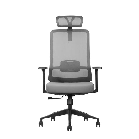 JMT-971530 Ergonomic Adjustable Office Chair with Mesh Backrest, Headrest, and Lumbar Support for Comfortable Seating