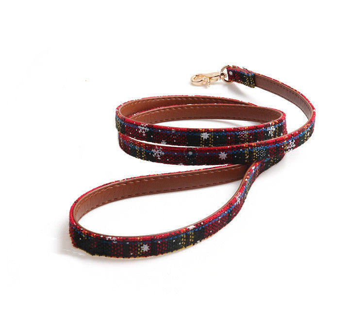 JMT-971594 Adjustable Christmas Pet Collar for Dogs and Cats – Festive Design in Red and Green, Multiple Sizes Available
